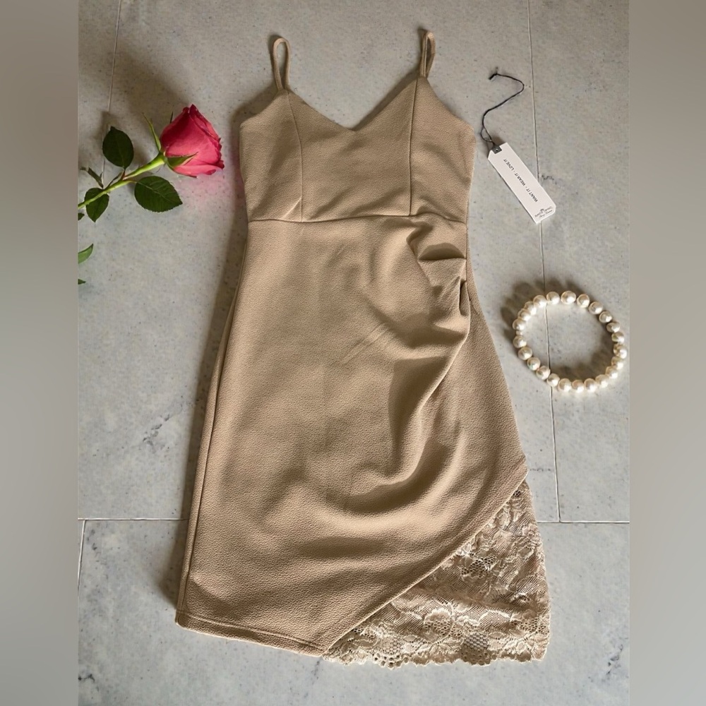Elegant Tan Dress
